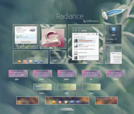 Radiance – многообразная тема для Windows 7