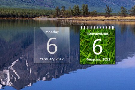 Календари – два гаджета для Windows 7