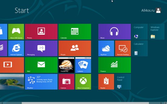 Настройка Metro-интерфейса Windows 8