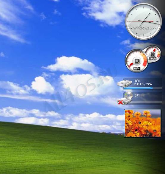 Windows Sidebar – установка гаджетов на Windows XP