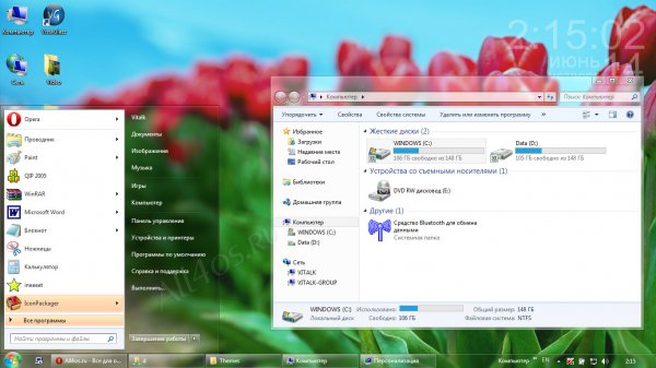 Тема Windows 8 Release Preview для  Windows 7