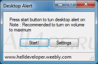 Desktop Alert - программа сигнализация для компьютера