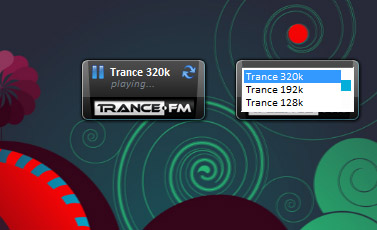 Trance.fm – гаджет радио с транс музыкой