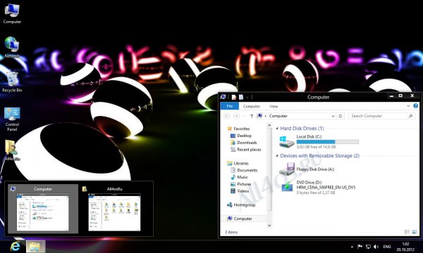 AeroByDesign – первая тема для Windows 8 в темных тонах