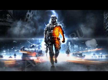 Видео обои из игры Battlefield 3