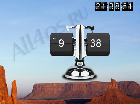 Flip Clock - гаджет перекидные часы для рабочего стола