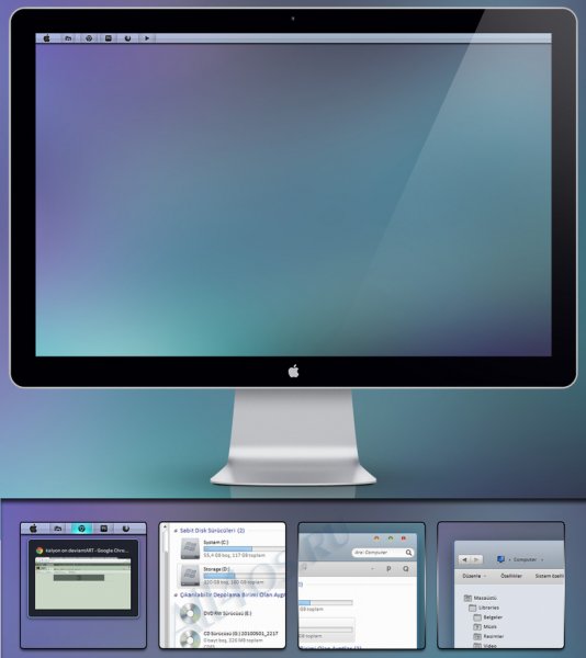 Plastico Mode - тема для Windows 7 в стиле Mac OS X