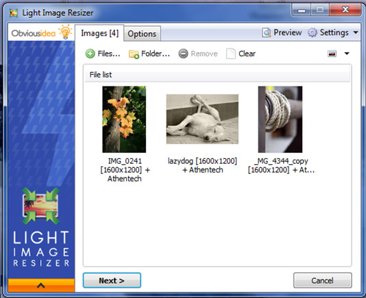 Light Image Resizer - программа для изменения размера изображений