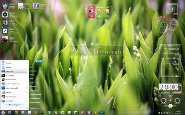 Nordstrom - оригинальная прозрачная тема для Windows 7