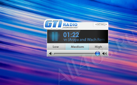 GTI Radio - гаджет радио с Trance музыкой