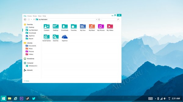 Дизайнерский концепт интерфейса и меню Пуск в Windows 8.2
