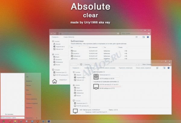 Absolute – ультрамодная тема для Windows 7