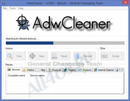 AdwCleaner - бесплатный антивирусный сканер для компьютера