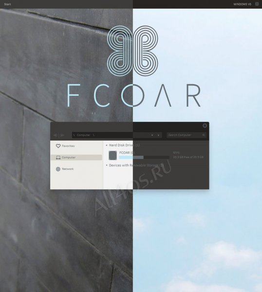 Fcoar 7 – элегантная тема для Windows 7