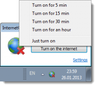 InternetOff — бесплатная программа для отключения интернета