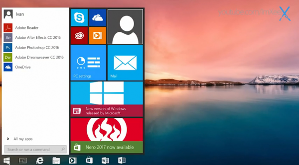 Новый концепт Windows 11 - видео