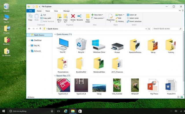 В Windows 10 появятся новые иконки