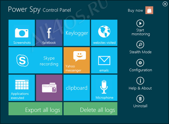 Power Spy - программа шпион для компьютера на Windows