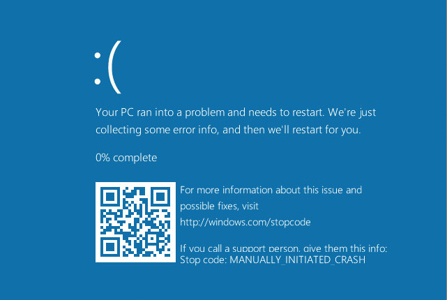 QR-код добавят на синий экран смерти Windows 10