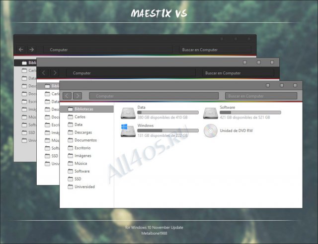 Maestix VS – новая, необычная тема для Windows 10