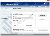 GameGain – программа для ускорения игр на компьютере