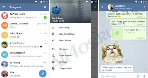 Telegram – лучший мессенджер для Android с шифрованием данных